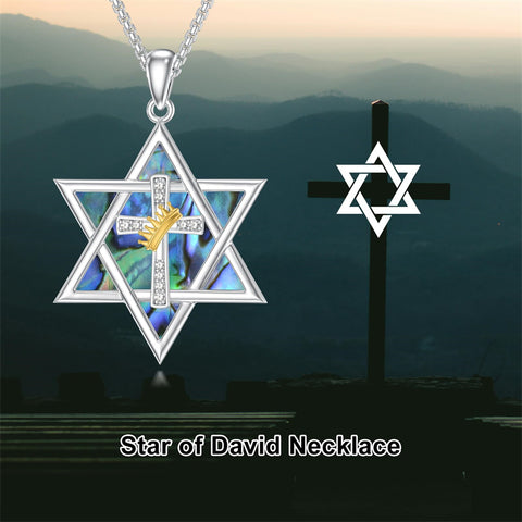 Sterling Silver Crown Jesus Fish Celtic Knot Chai  Lion Star of David Pendant Necklace