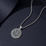 Sterling Silver Phoenix Rising Pendant Necklace NA/AA Sobriety Jewelry