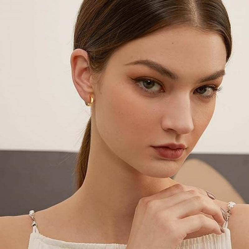 14K Gold Plated Hoop Earring for Women