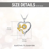 Personalized You are My Sunshine Necklace 10K/14K/18K Gold Sunflower Necklace for Women Heart Infinity Necklace Pendant Jewelry