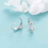 925 Sterling Silver Cat Nature Hoop Earrings for Women Teen Girls
