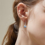 Silver Dangle Earrings for Women S925 Mustard Seed Earrings, Hooks Earrings