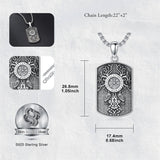 Sterling Silver Amulet Medal Viking Tree of Life Athena Lion Star of David Nefertiti Odin Raphael Pendant Necklace