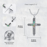 Sterling Silver Obsidian Lapis Lazuli Tigers Eye Turquoise Celtic Knot & Cross Urn Necklaces for Ashes