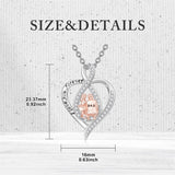 Sterling Silver Father-Daughter Pendant Necklace With Engraved
