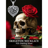 Sterling Silver Personalized Father and Daughter Mother and Daughter  Skull Photo Locket Necklace
