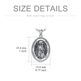 Sterling Silver Saint Joseph St Michael Saint Peter Saint Christopher Religious Pendant Necklace