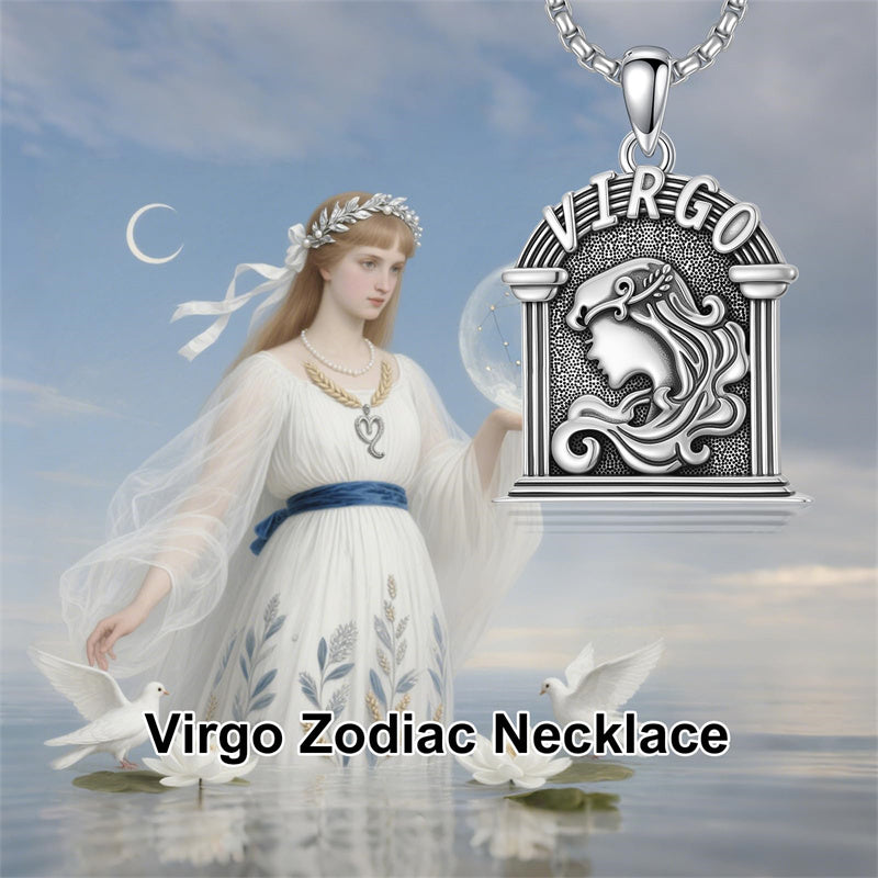 Sterling Silver Constellation Celestial Pendant Necklace