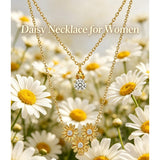 14K Gold Birthstone Birth Flower  Pendant Necklace Birthday Jewelry Gifts for Women