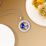 Sterling Silver Jamaica America Texas Africa Map Pendant Necklace Country Map Chain Jewelry Gifts