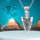 Sterling Silver Viking Arrowhead Pendant Necklace for Men