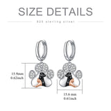 Sterling Silver Bee Butterfly Chicken Chihuahua  Dinosaur Frog Octopus Paw Print Platypus Dangle Earrings