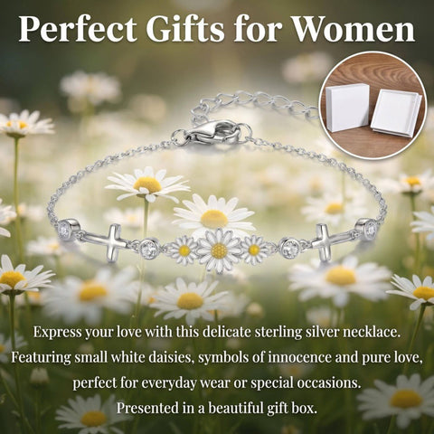 Sterling Silver Dragonfly Butterfly Cardinal Hummingbird Jesus Fish Lotus Daisy Sunflower Rose Faith Cross Bracelet