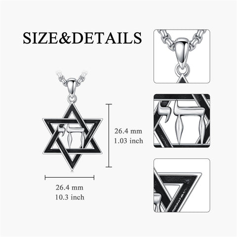 Sterling Silver Crown Jesus Fish Celtic Knot Chai  Lion Star of David Pendant Necklace