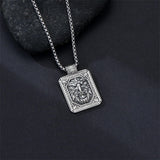 Sterling Silver Eagles Wolf Lion Pendant Necklace For Men with Stainless Steel Chain