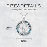 Sterling Silver Tree of Life Necklace Mother Daughter Mother Son Pendant Necklace Gift for Mother's Day Christmas