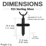 Sterling Silver Obsidian Lapis Lazuli Tigers Eye Turquoise Celtic Knot & Cross Urn Necklaces for Ashes