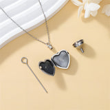 Sterling Silver Heart Personalized Photo Tree of Life Urn Necklaces for Ashes
