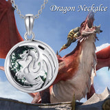 Dragon Moss Agate NecklaceJewelry Gifts for Women Girls