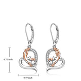 Axolotl Earrings for Women Sterling Silver Leverback Cute Animal Earrings  Lover Mothers Day Christmas Gifts
