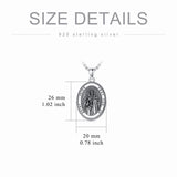 Sterling Silver Saint Joseph St Michael Saint Peter Saint Christopher Religious Pendant Necklace