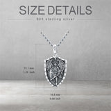 925 Sterling Silver Patron Saint Medals Saint Christopher Amulet Saint Michael Necklace Protection Jewelry for Men