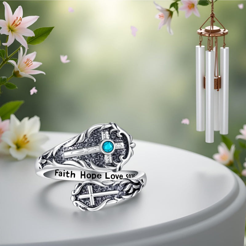 Sterling SilverMustard Seed Turtle Ocean Butterfly Dragonfly Turquoise Adjustable  Spoon Ring Spoon Jewelry for Women