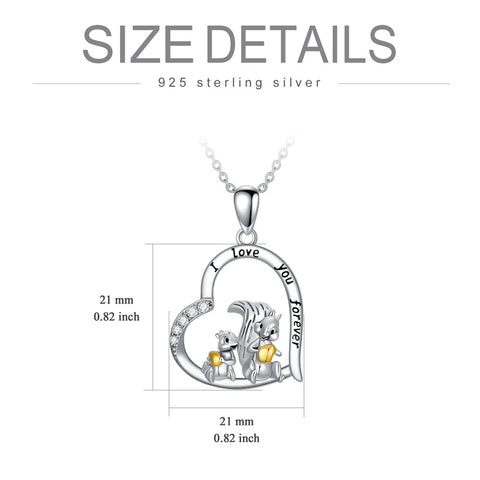 Sterling Silver Fox Pendant Necklace
