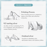 Cat Rings for Women Sterling Silver Adjustable Animal Ring Dainty Stackable Rings Cute Cat Ring Gifts for Cat Lovers