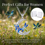 Sterling Silver Dragonfly  Cardinal Butterfly Hummingbird Pendant Necklace Gift for Women