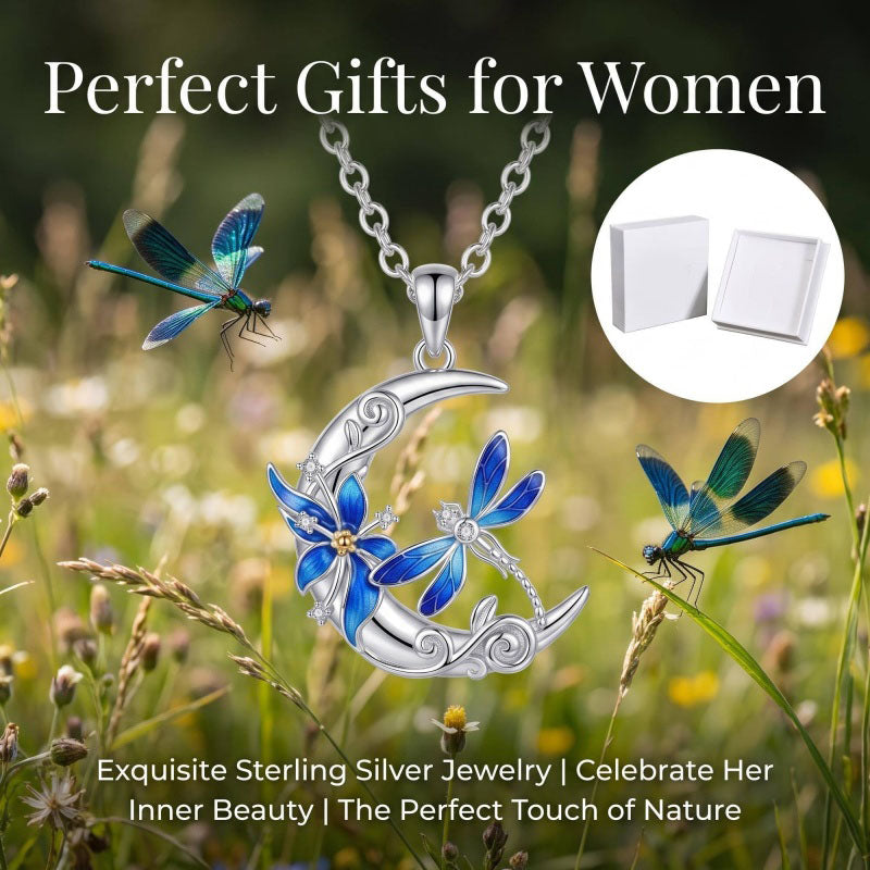 Sterling Silver Dragonfly  Cardinal Butterfly Hummingbird Pendant Necklace Gift for Women