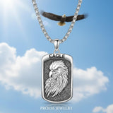 Sterling Silver Tiger Eagle Lion Dragon Phoenix Necklace for Men Animal Jewelry Gifts for Chrismas Birthday
