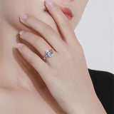 Sterling Silver Personalized Birthstone Engraved Ring