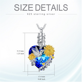 Urn Necklace for Ashes 925 Sterling Silver Hummingbird/Butterfly Cremation Jewelry Memorial Keepsake Pendant for Women
