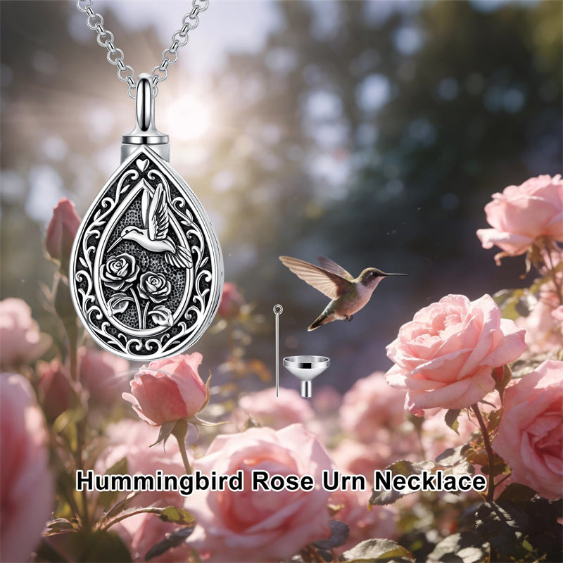 Sterling Silver Bumble Bee  Butterfly Cardinal Cross Dragonfly Hummingbird Paw Print Urn Necklace for Ashes