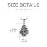 Sterling Silver Firefighter Pendant  Necklace  For Men