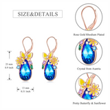 925 Sterling Silver Flowers Earrings Hypoallergenic Earrings Halloween Jewelry Gifts for Women Girls Her