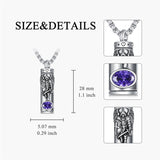 Sterling Silver Saint Michael Urn Necklace for Ashes