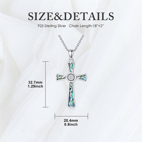 Sterling Silver Abalone Shell Dragonfly Plumeria Rose Sunflower Pendant Necklace