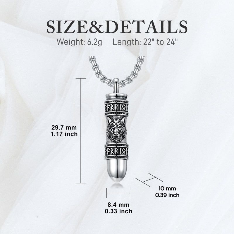 Sterling Silver Bullet Butterfly Rose Dragon Eagle Jesus Urn Necklace for Ashes