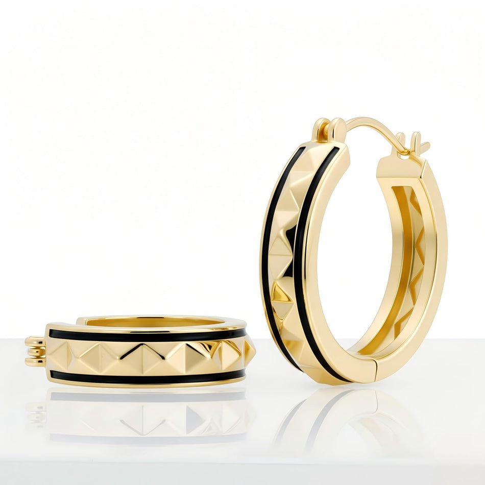 14K Gold Plated  Hoop Earrings for Her