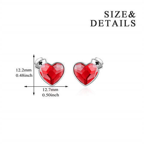 Sterling Silver Medical Symbol Studs Earrings