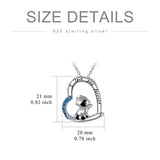 Raccoon Necklace 925 Sterling Silver  Raccoon Necklaces Raccoon Jewelry Gifts for Women Teen Girls