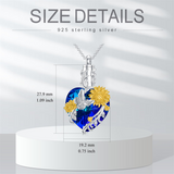 Urn Necklace for Ashes 925 Sterling Silver Hummingbird/Butterfly Cremation Jewelry Memorial Keepsake Pendant for Women