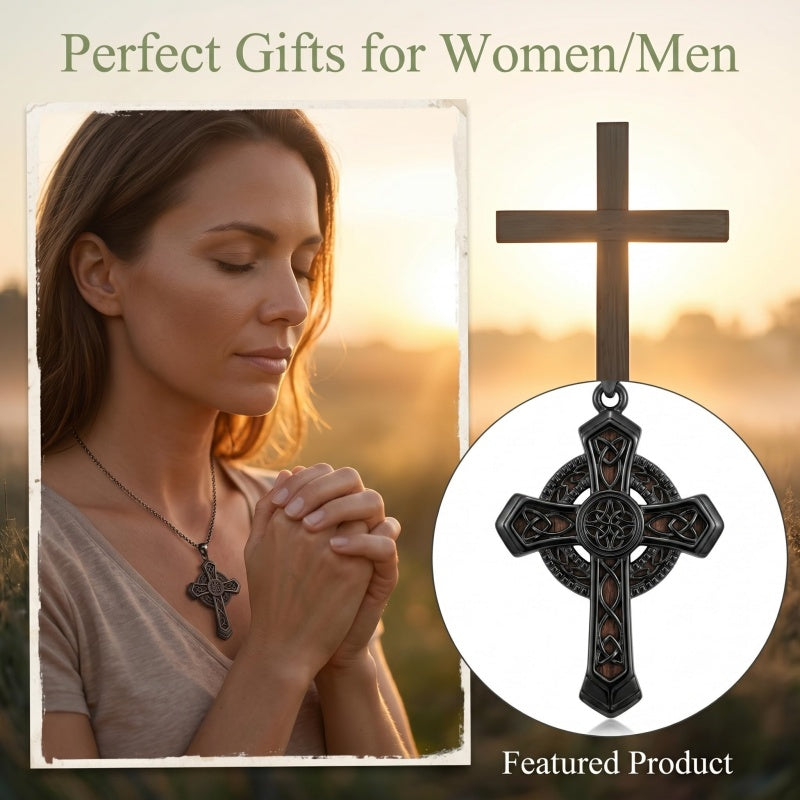 14K Gold Plated Wooden Pendant Necklace Beliefs jewelry