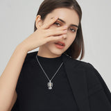 Sterling Silver Cross & Angel Wings Urn Necklaces for Ashes