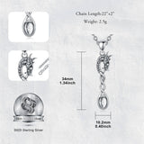 Sterling Silver Horse Turtle Dragon Masks Spoon Pendant Necklace