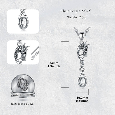 Sterling Silver Horse Turtle Dragon Masks Spoon Pendant Necklace