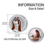 Personalized Dog Breed Photo Charms Bead for Bracelet Enamel Puppy Charm Sterling Silver Customized Picture Charm Bead for Women