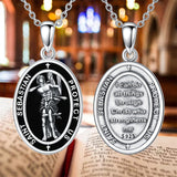 Sterling Silver Saint Christopher St Michael Saint Sebastian Amulet Pendant Necklace